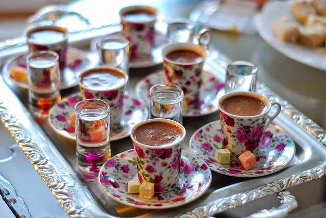 Caffè turco e lokum in Turchia